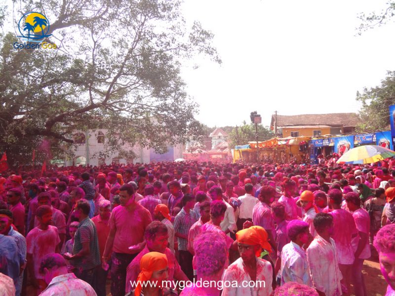 Annual Gulal of Shree Damodar at Zambaulim