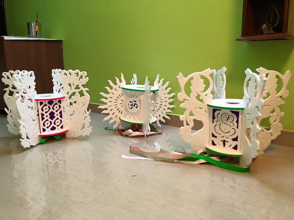Unique Akash Kandil made by Rohidas Naik, Ponda